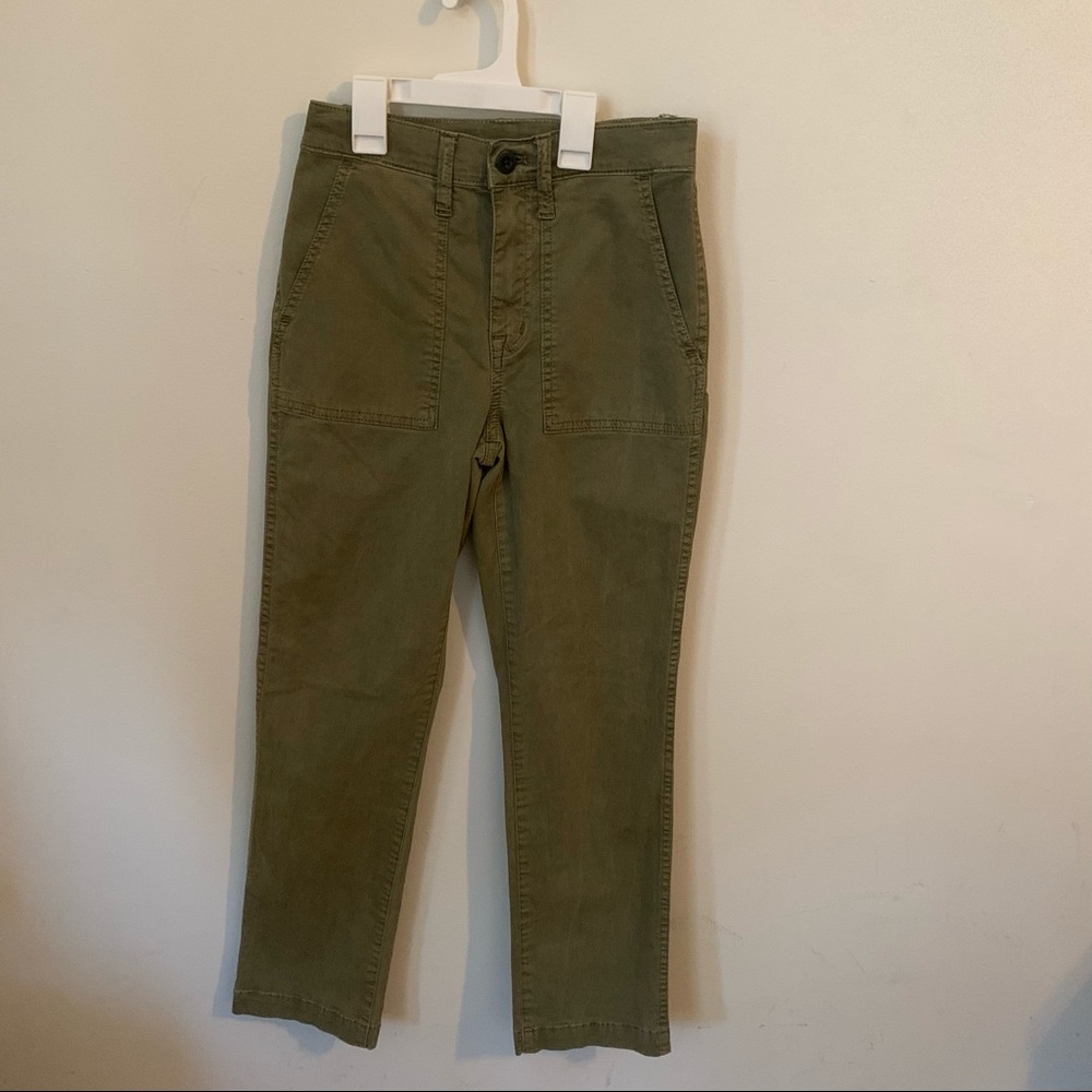 Madewell green cargo pant size 00